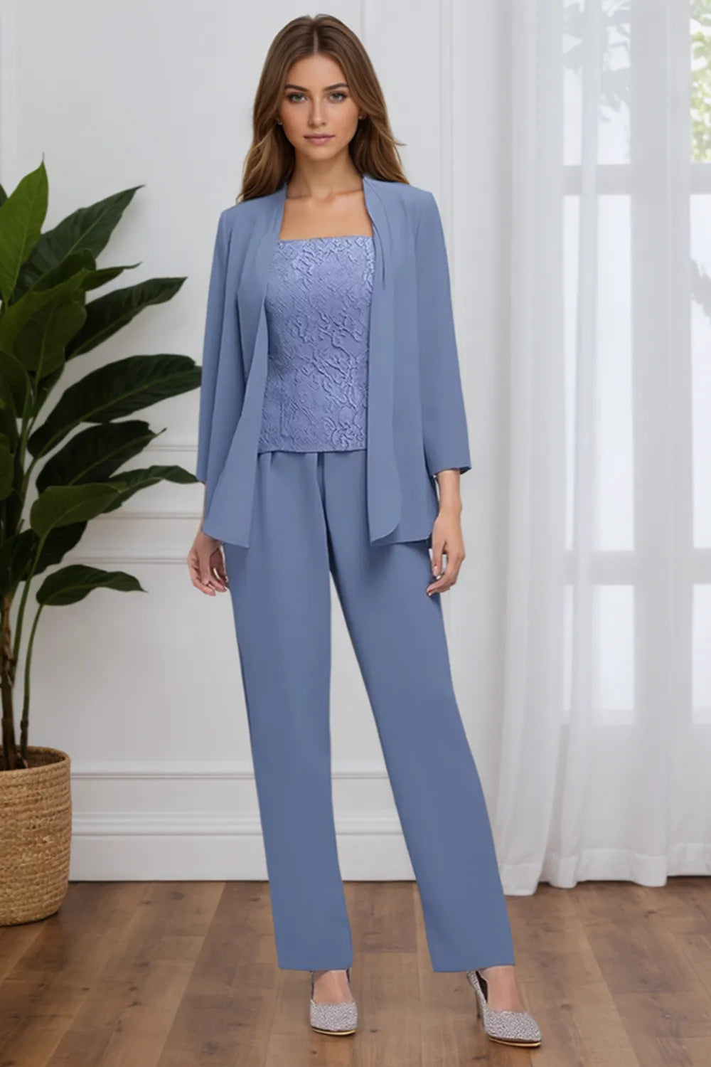 Viviane — Tailleur Pantalon 3 Pièces Chic