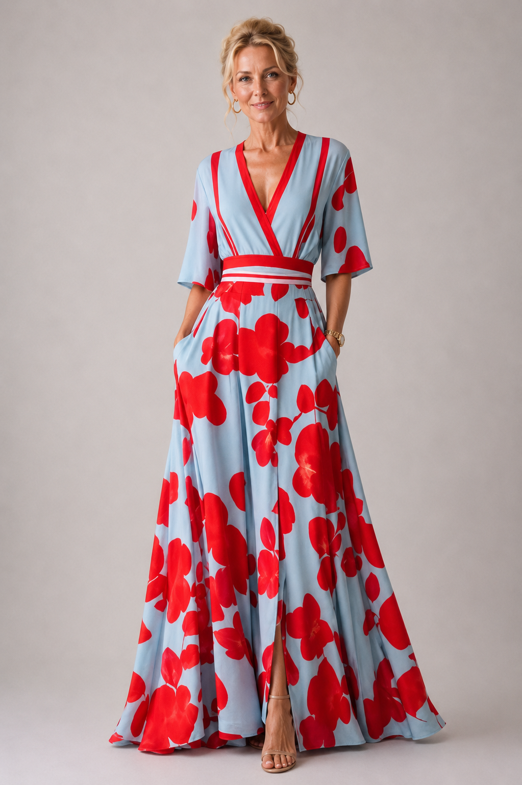 Yolande — Robe Chic à Imprimé Floral